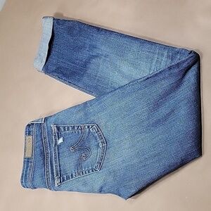 AG Adriano Goldschmied Size 26 "The Stilt Roll-Up" Cigarette Roll-Up Jean, GUC